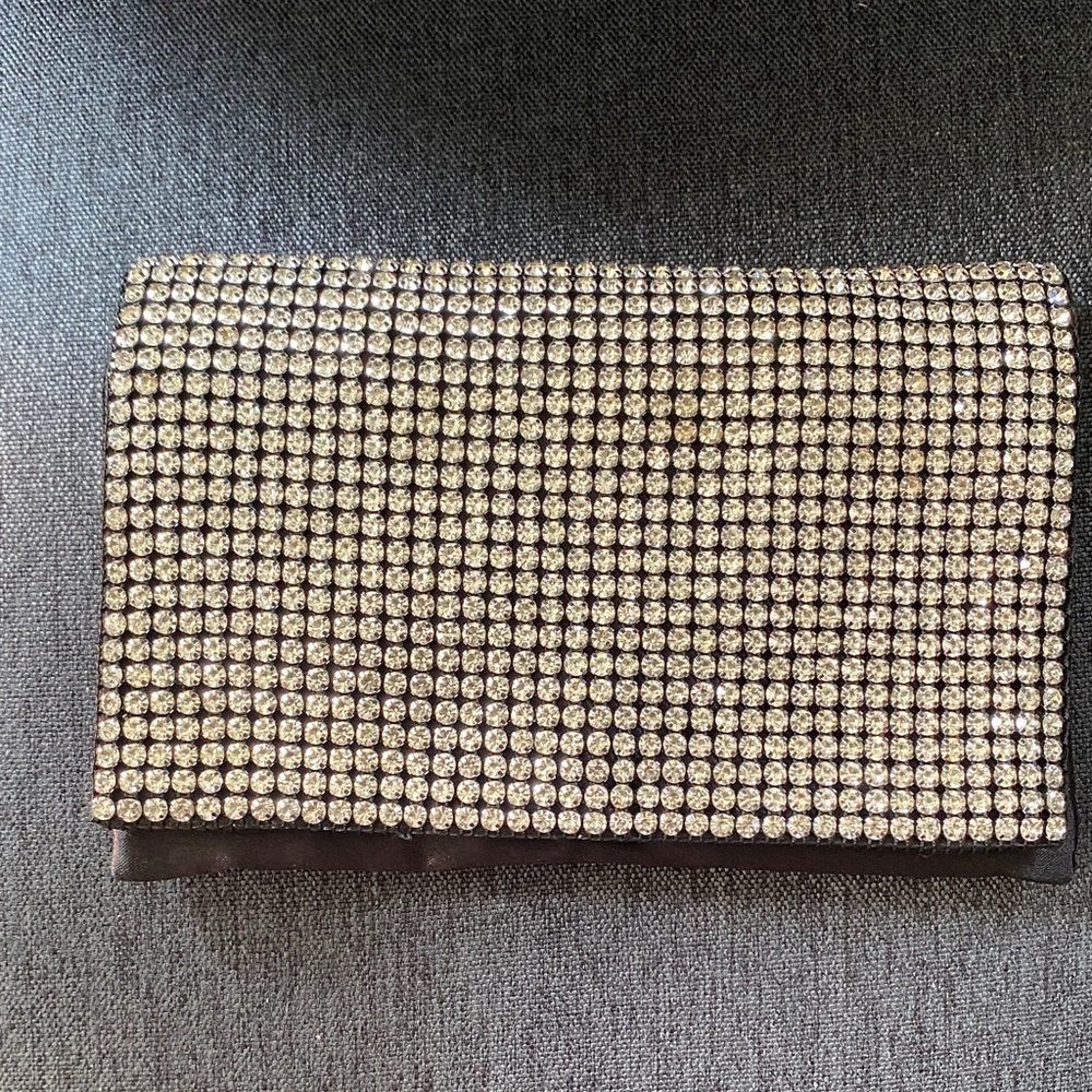 Elegant Crystal Studded Evening Clutch